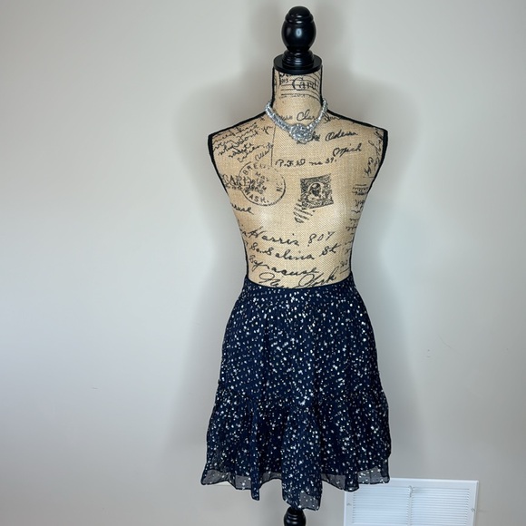 Kate Spade Night Sky lurex dot skirt rich navy - Picture 6 of 15